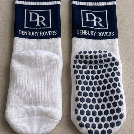 Branded soccer socks with logo