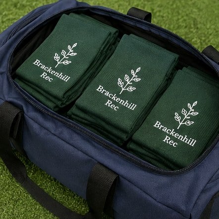 Customized soccer socks for adult rec leagues and corporate teams