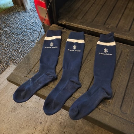 Promotional custom soccer socks with company logo